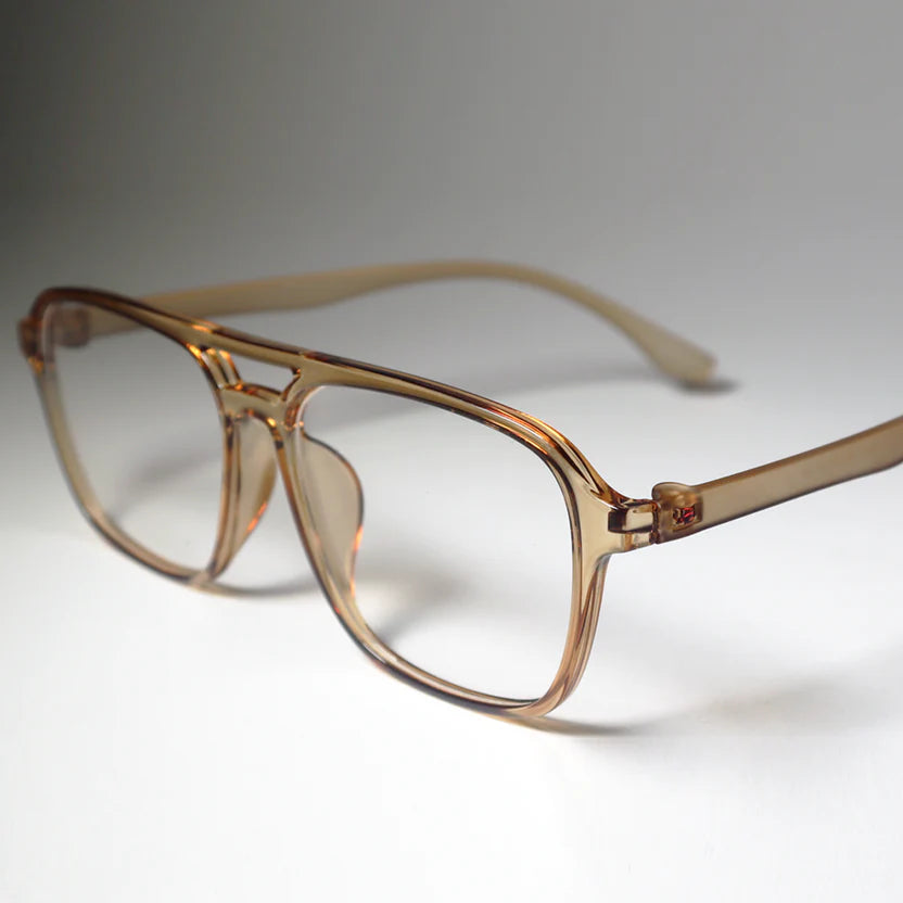 Unisex Classic Clear Glasses | Fashionable Transparent Eyewear