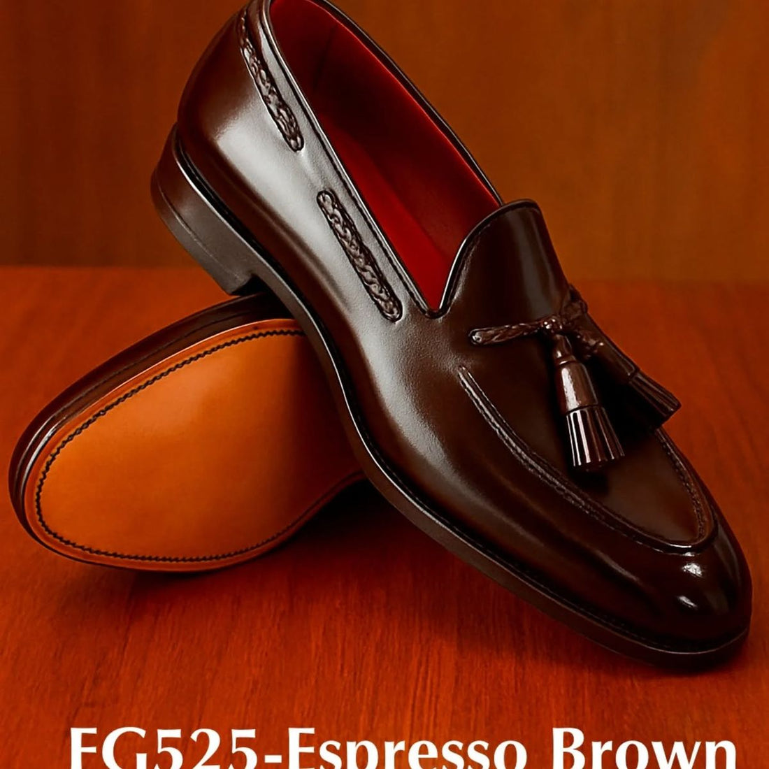 Royal Espresso Brown Tassel Loafers