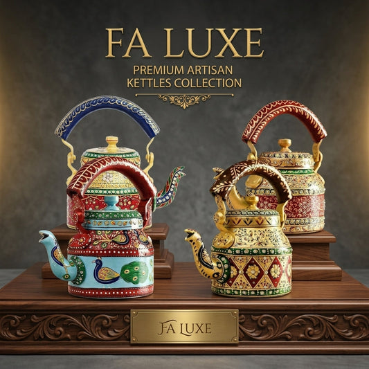 FA LUXE Premium Artisan Hand-Painted Kettles