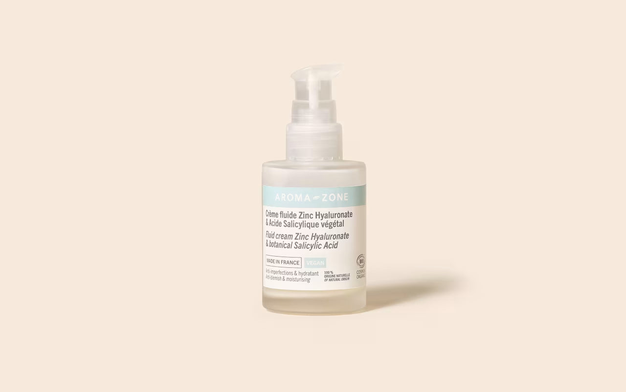 Crème Fluide Zinc & Acide Salicylique Aroma-Zone : Anti-Imperfections
