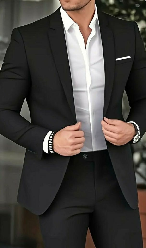 Men's Black Suit FA LUXE