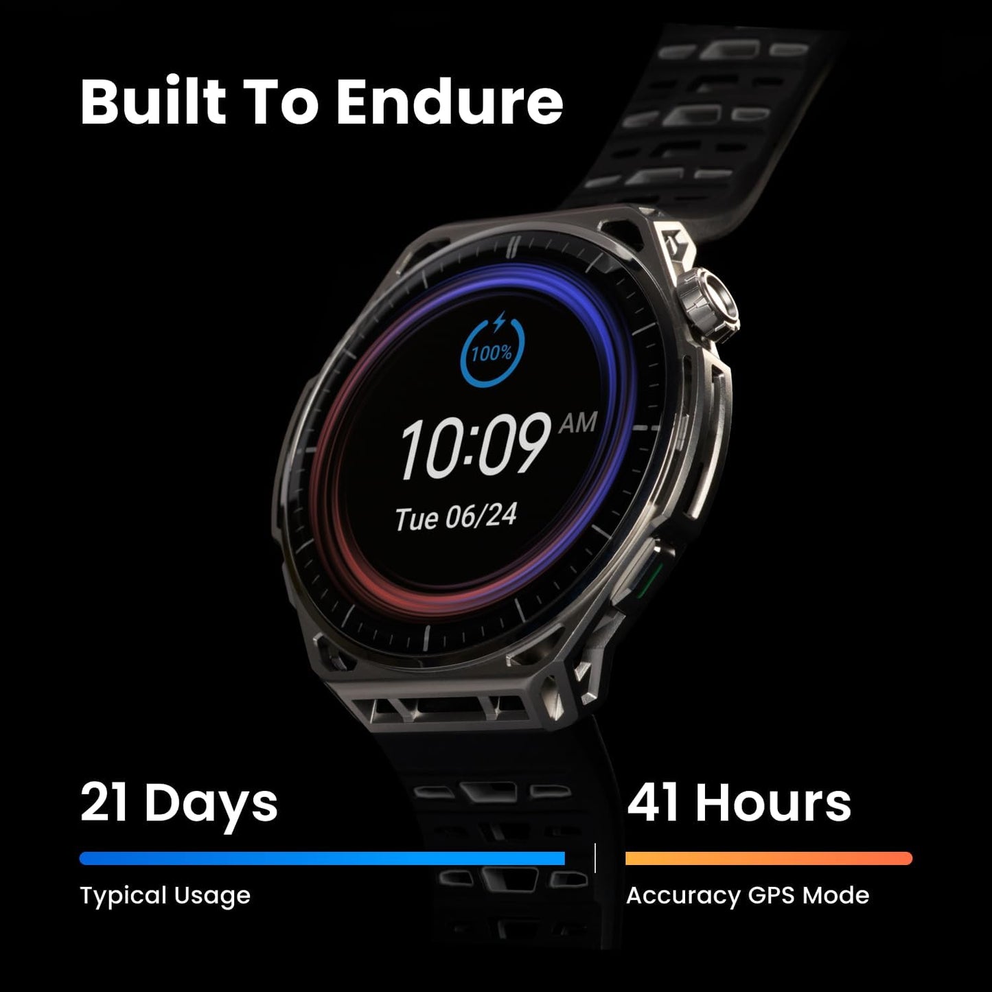 Amazfit Balance 3 Smartwatch – Sapphire Glass & Stainless Steel