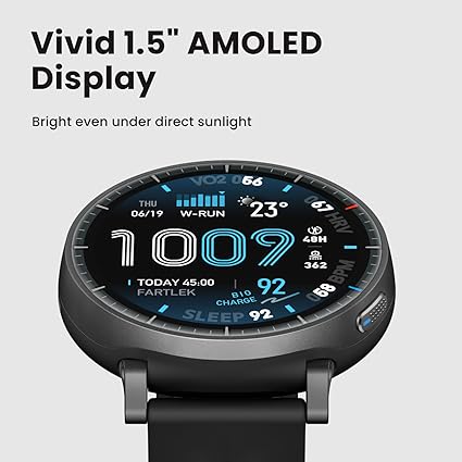 Amazfit Active Max Smartwatch | 1.5" AMOLED, GPS & 25-Day Battery