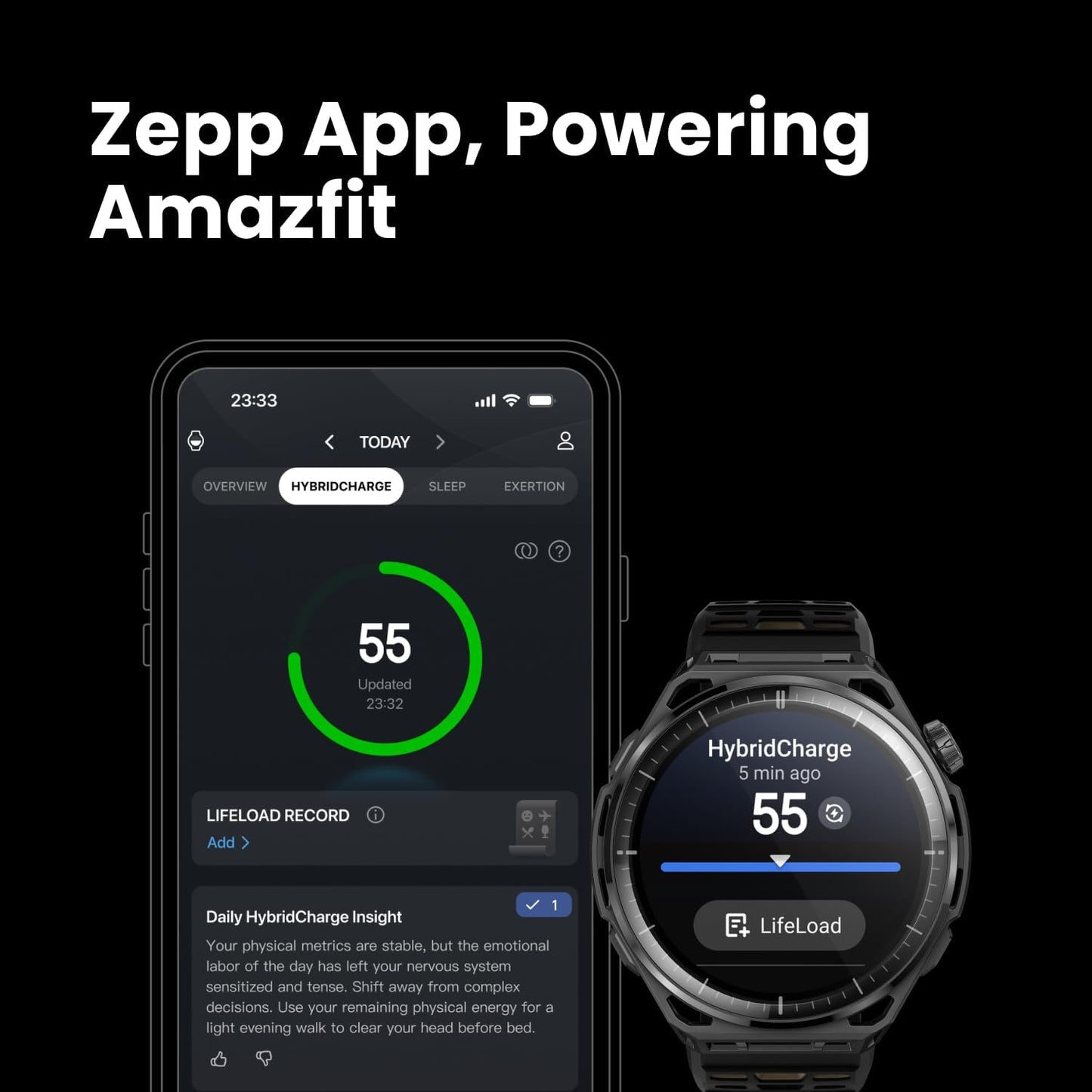 Amazfit Balance 3 Smartwatch – Sapphire Glass & Stainless Steel