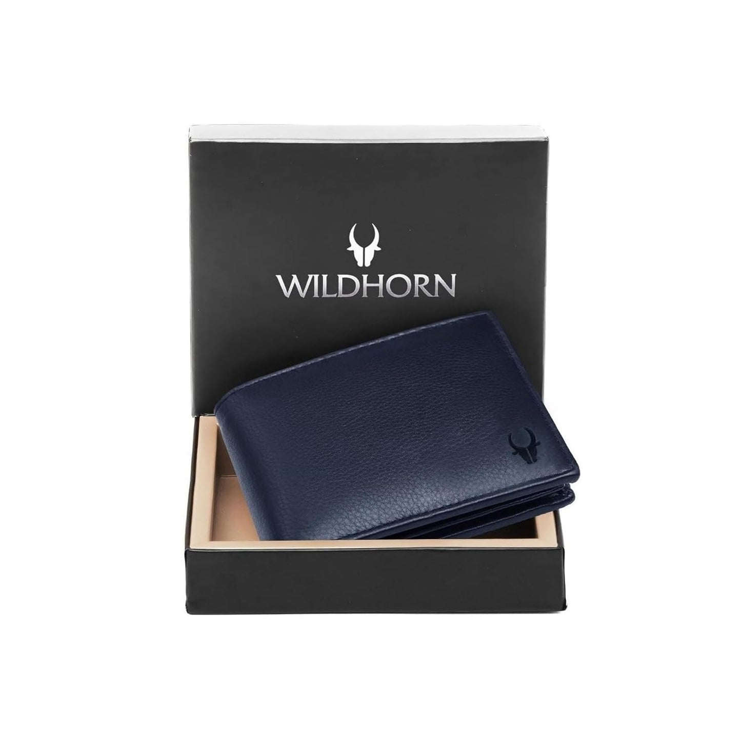 WildHorn Men's Leather Wallet – 9 Card Slots & Coin Pocket