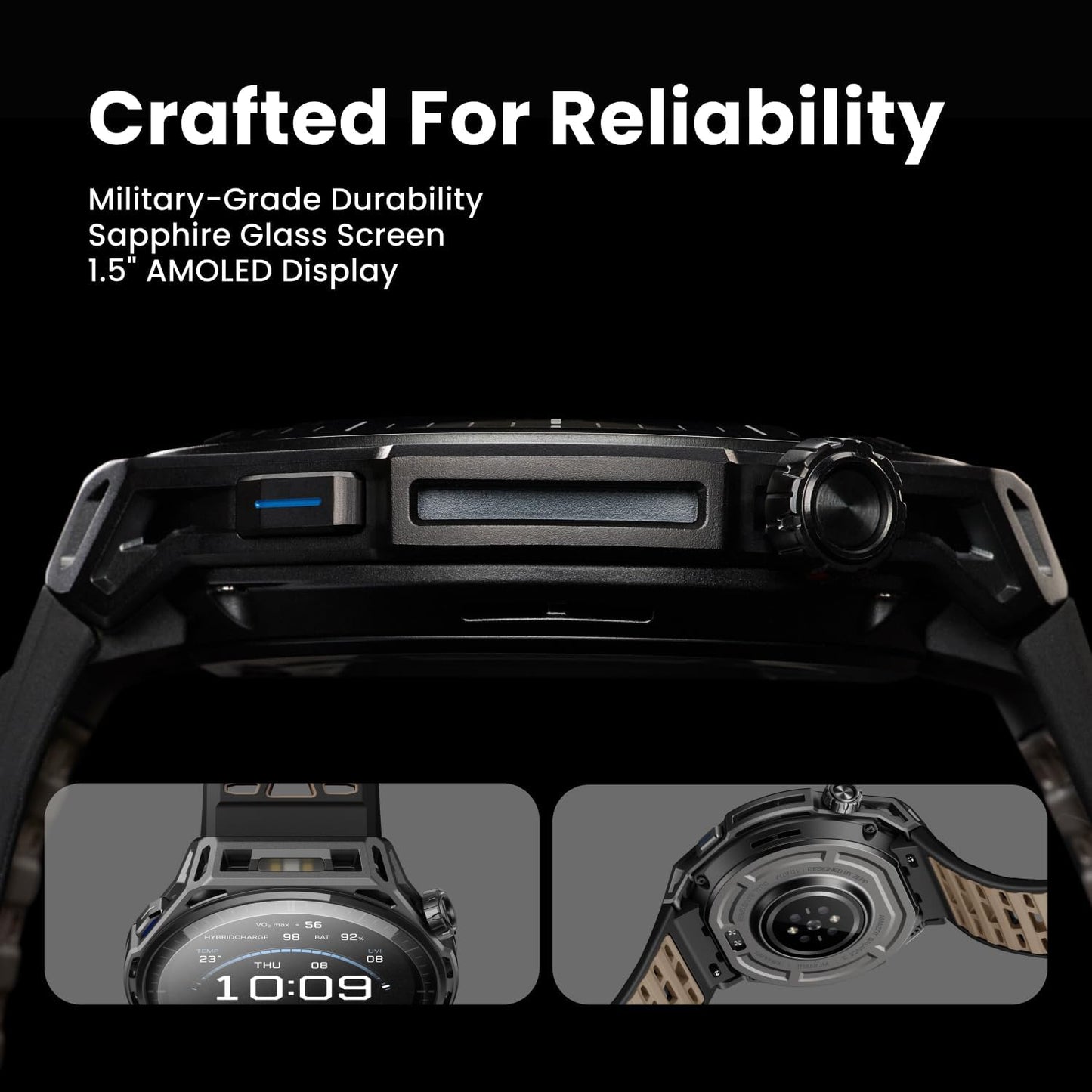 Amazfit Balance 3 Smartwatch – Sapphire Glass & Stainless Steel