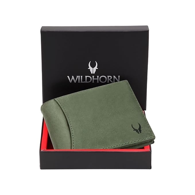 WildHorn Wildhorn India Oliver Green Leather Men's Wallet (WH7311GREEN)