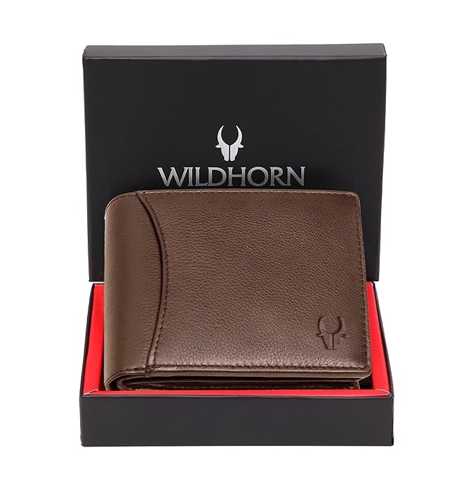 WildHorn Men's Brown Genuine Leather Wallet (WH7311BROWN)