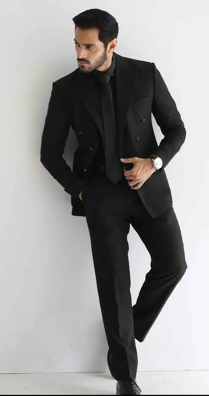 Men's All-Black Suit  FA LUXE
