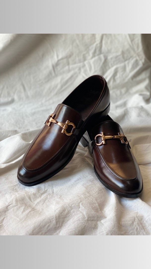 Premium Dark Brown Leather Horsebit Loafers for Men | Handcrafted Luxury