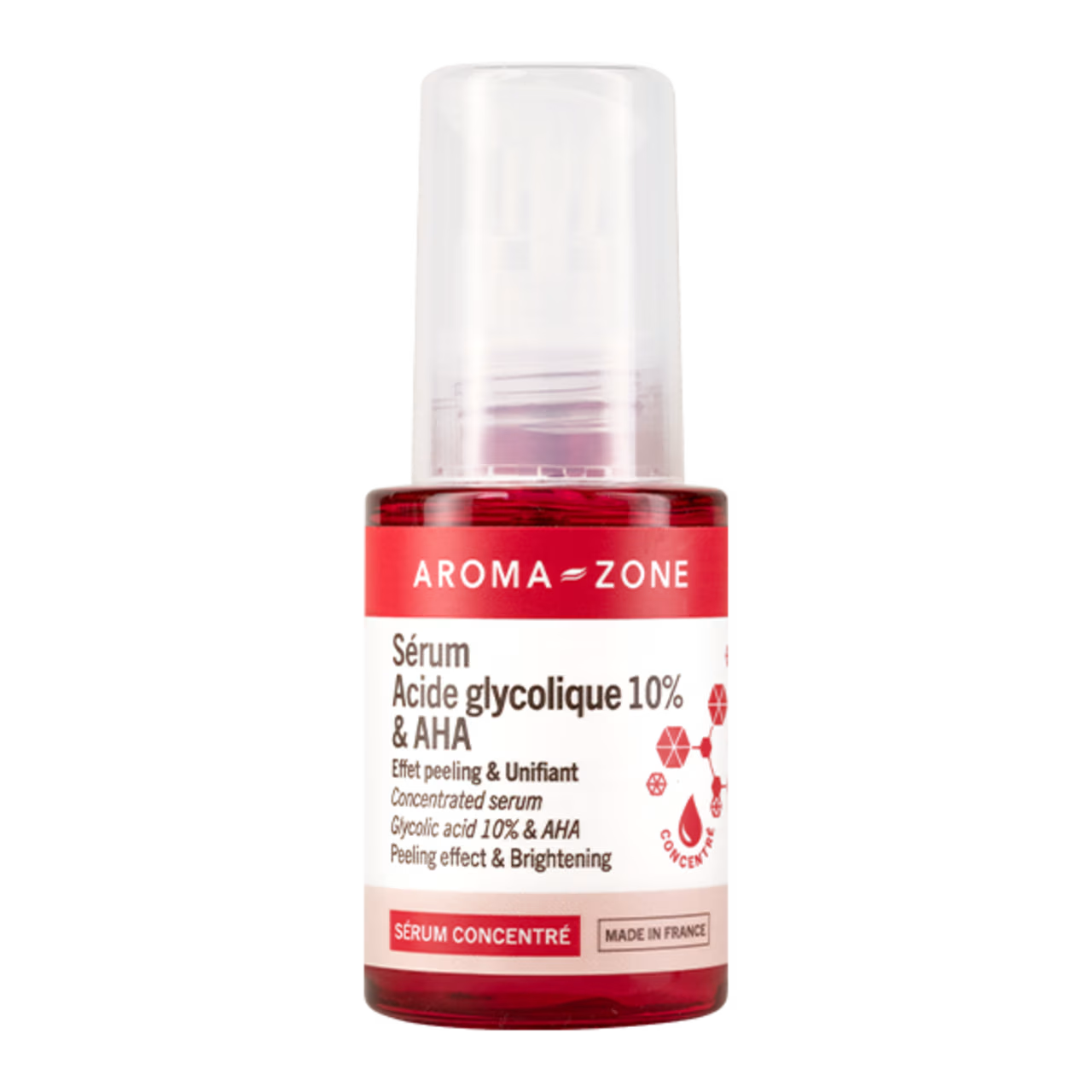 Sérum concentré Acide glycolique 10% & AHA