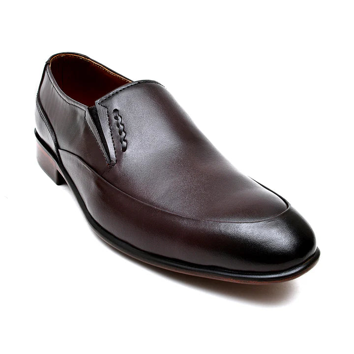 Buy FCG-8072 Premium Brown Leather Shoes – Perfect Office & Wedding Wear