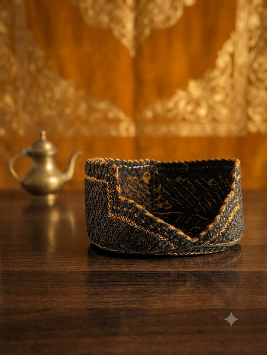 Premium Handcrafted Sindhi Topi - Traditional Embroidered Cap for Men