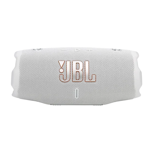 JBL Charge 6 Portable Waterproof Bluetooth Speaker - White | Deep Bass