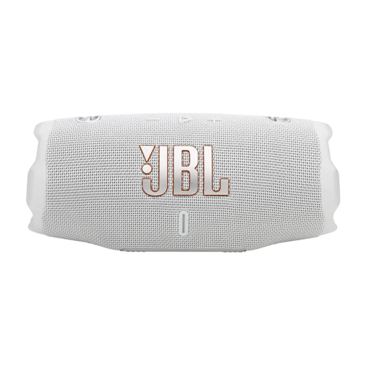 JBL Charge 6 Portable Waterproof Bluetooth Speaker - White | Deep Bass
