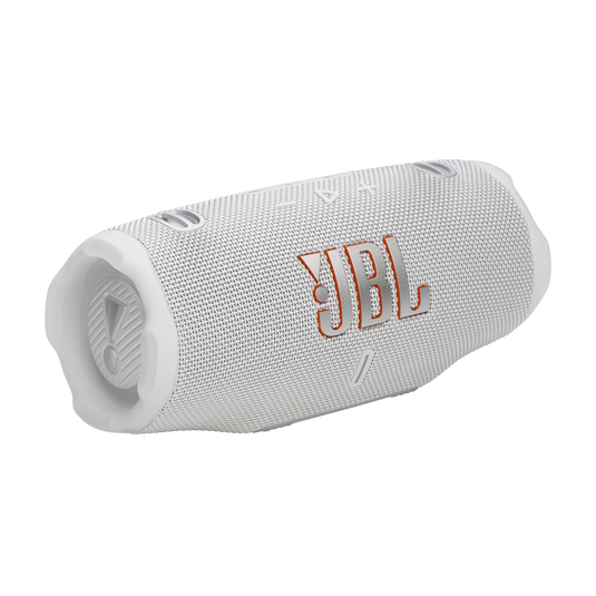 JBL Charge 6 Portable Waterproof Bluetooth Speaker - White | Deep Bass