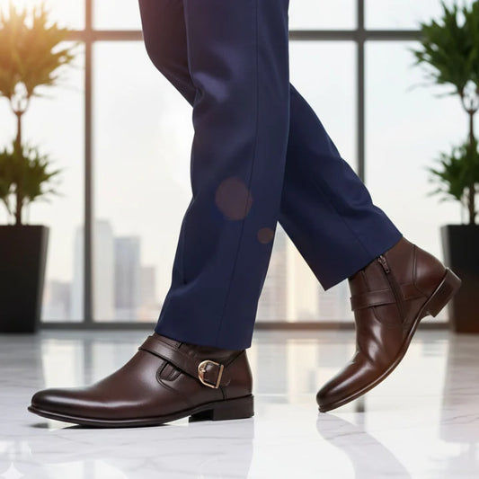 FCG-8064 Brown Genuine Leather Shoes – Premium Men’s Formal Oxfords