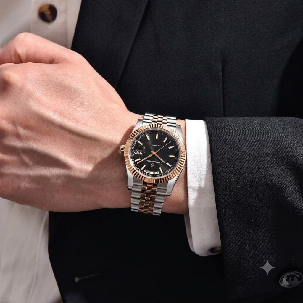 Pagani Design Day-Date Two-Tone Automatic Watch