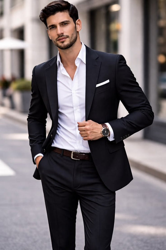 Men's Black Suit FA LUXE