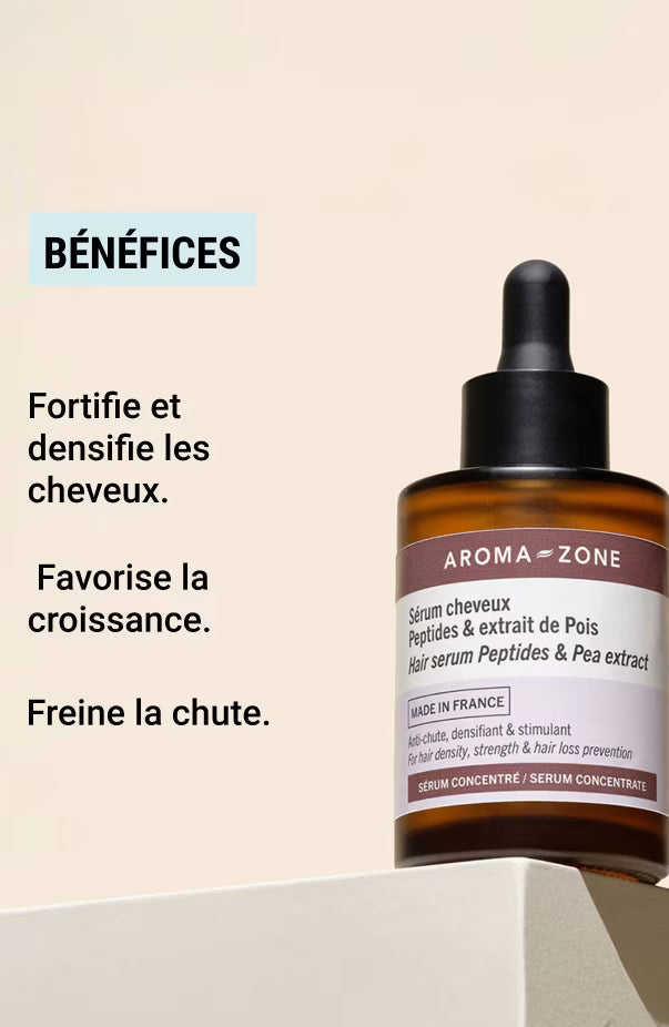 Sérum cheveux anti-chute Peptides & extrait de pois