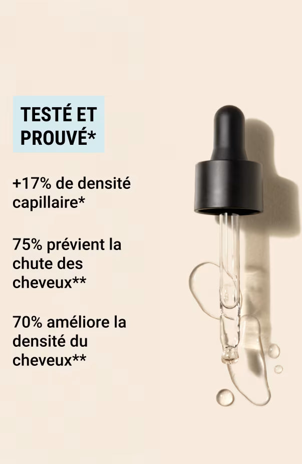 Sérum cheveux anti-chute Peptides & extrait de pois