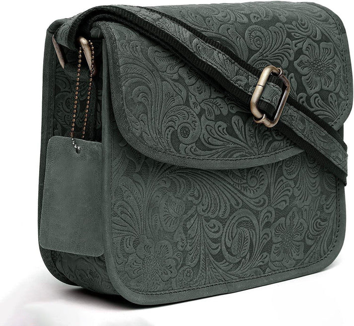 WildHorn® Small Vintage Leather Crossbody Bag for Women