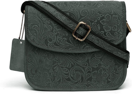 WildHorn® Small Vintage Leather Crossbody Bag for Women